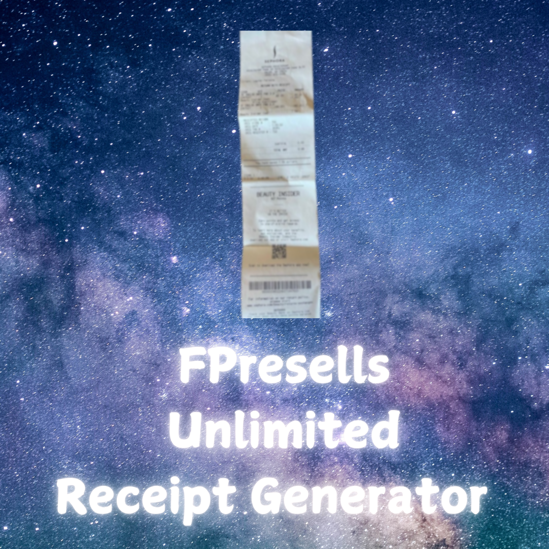 Unlimited Receipt Generator